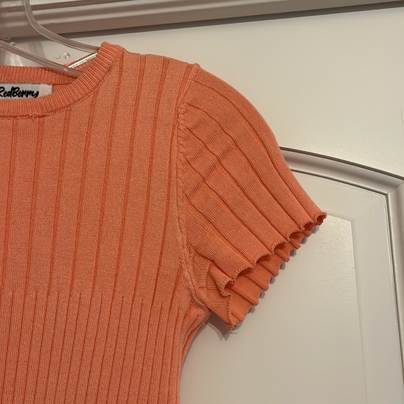 RedBerry Small Pastel Orange Short Sleeve Tshirt - Picture 3 of 12